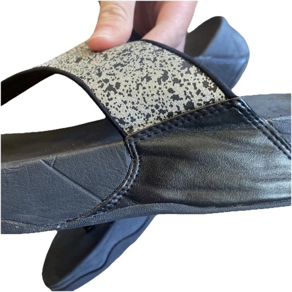 FitFlop Women's Post LULU Glitter Toe-Thongs womens size 9 style DM5-001 - Picture 7 of 8